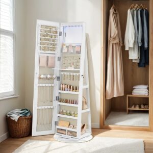 SONGMICS korukaappi kehyksettömällä kokovartalopeilillä