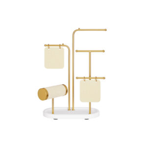 SONGMICS koruteline, 4 metallista ripustustankoa, metallinen kulta