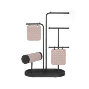 SONGMICS koruteline, 4 metallista ripustustankoa, musta