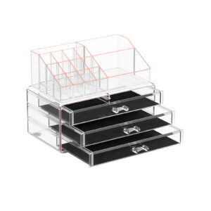 SONGMICS Makeup Organizer transparent