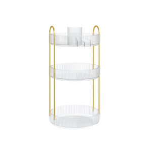 SONGMICS Makeup Organizer 3 niveauer gaveid? transparent