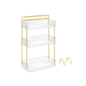 SONGMICS Rektangul?r makeup-opbevaring Gaveid? transparent