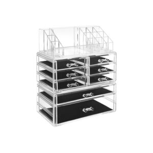 SONGMICS Kosmetik-Organizer transparent