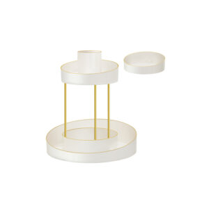 SONGMICS käännettävä meikkijärjestelijä, jossa on ylimääräinen tarjotin, kultainen