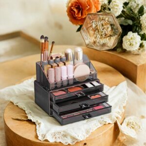 SONGMICS Makeup Organizer transparent