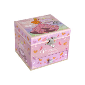 SONGMICS Ballerina Music Box for Children Pink