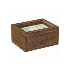 SONGMICS korurasia lasikannella, ruskea