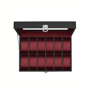 SONGMICS kellolaatikko lasikannella ja irrotettavilla kellotyynyillä