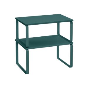 SONGMICS krydderihylde, 2 stk. stabelbart s?t, efeugr?n