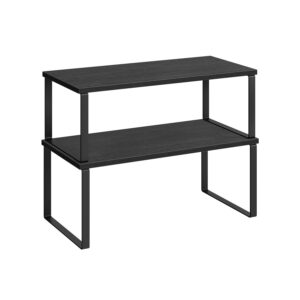 SONGMICS krydderihylde 4-delt s?t, udvideligt, bl?ksort-ebenholtsort