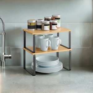 SONGMICS krydderihylde, 2-delt s?t k?kkenorganizer, k?kkenhylde,