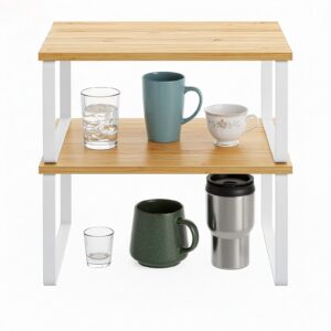 SONGMICS krydderihylde, 2-delt s?t k?kkenorganizer, k?kkenhylde