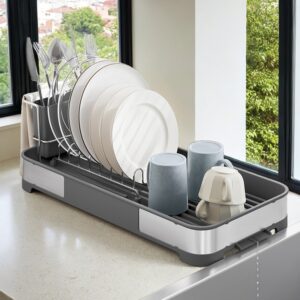 SONGMICS lille opvaskestativ, opvaskestativ til vask, opvaskestativ