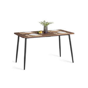 VASAGLE Spisebord 75 x 140 x 75 cm naturvaln?d-bl?k sort