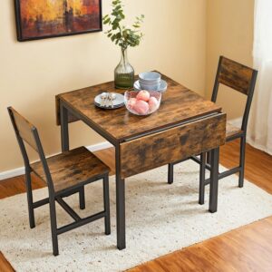 VASAGLE Spisebord, sammenklappeligt k?kkenbord til 2-4 personer, til sm? rum