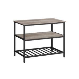 VASAGLE 3-stegs kryddhylla stålram industriell greige-svart