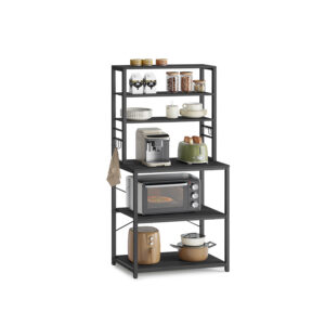 VASAGLE kitchen shelf with 6 shelves and 6 hooks