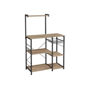 VASAGLE Kitchen Shelf with Metal Basket