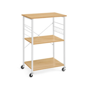 VASAGLE kitchen shelf on casters with 3 levels