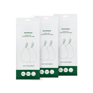 SONGMICS affaldsposer med snor, affaldss?kke til 50 liters skraldespand, affaldsposer til k?kkenaffaldsspand, kode 050A01, 3 ruller, i alt 120 stk.