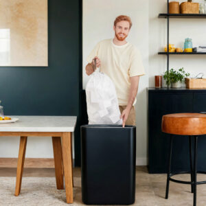 SONGMICS affaldsposer 15-20 liter med snor 3 x 40 stk.