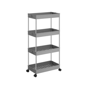 SONGMICS 4-Tier Trolley Gray