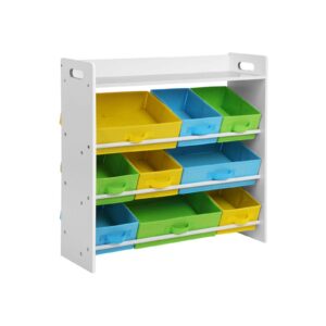 SONGMICS children's shelf with colorful boxes