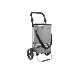 SONGMICS Foldable Shopping Trolley Gray