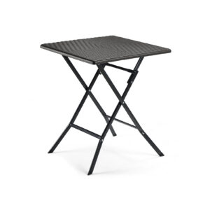 SONGMICS Fällbord i mörkbrun polyrotting