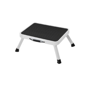 SONGMICS folding step ladder with anti-slip mat