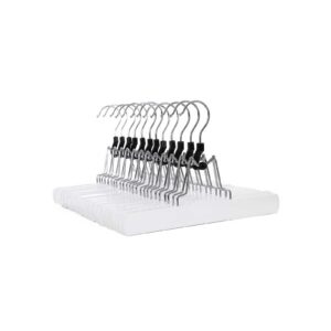 SONGMICS Clamp Hangers Schimaholz 12 Pieces White