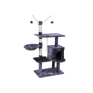 Feandrea Cat Tree with Cave 134 cm Smoke Gray