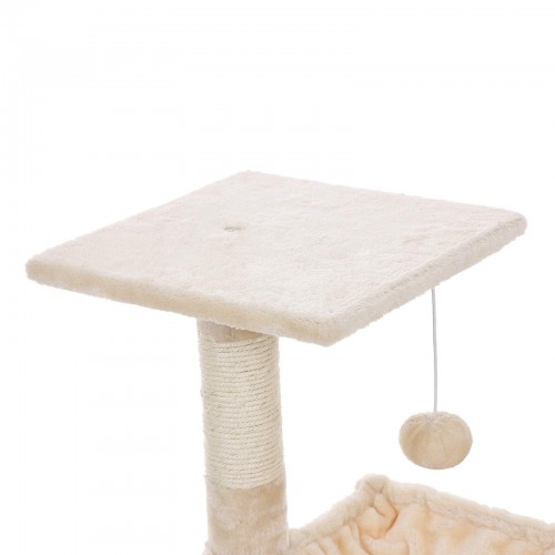 Feandrea Cat Tree with Lying Trough 70 cm Beige - Image 5
