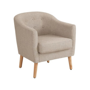 VASAGLE loungestol i tyg med vadderat sittdynor