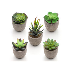 SONGMICS Artificial succulents in pot