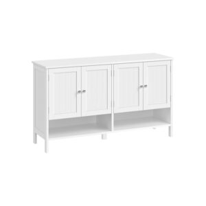 VASAGLE Shoe Cabinet Country Style 35 x 120 x 70 cm Cloud White