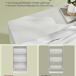 VASAGLE shoe cabinet with 3 doors