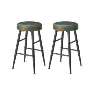 VASAGLE EKHO Collection - Bar Stool Set of 2 Easy Assembly Forest Green