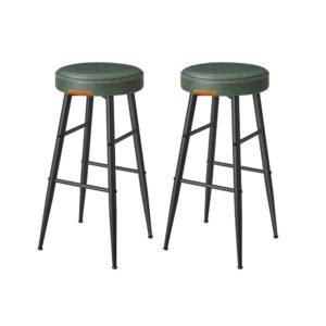 VASAGLE EKHO Collection - Bar Stool Set of 2 Easy Assembly Forest Green