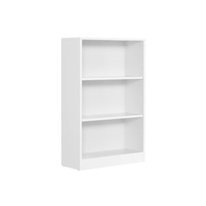 VASAGLE shelf with 3 compartments, white
