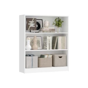 VASAGLE bookshelf with 3 shelves, Scandinavian style