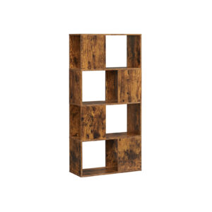 VASAGLE Kirjahylly vintage-ruskea