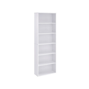 VASAGLE shelf with 6 compartments, white