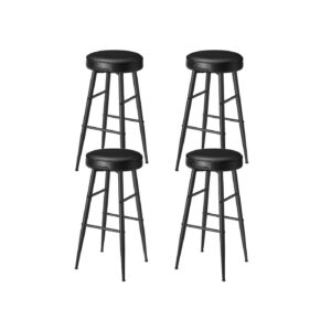 VASAGLE EKHO Collection - Bar Stool Set of 2, Basic Black