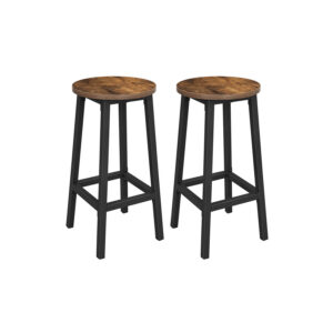 VASAGLE baarituoli teräsrungolla