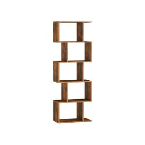 VASAGLE Kirjahylly, viisi avointa tasoa