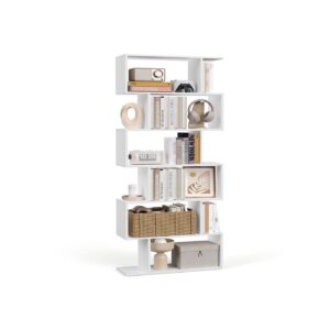 VASAGLE Vapaasti seisova 6-tasoinen kirjahylly