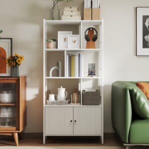 VASAGLE Kirjahylly, 4 avointa hyllytasoa, moderni