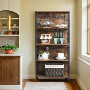 VASAGLE stativhylla med 4 hyllplan