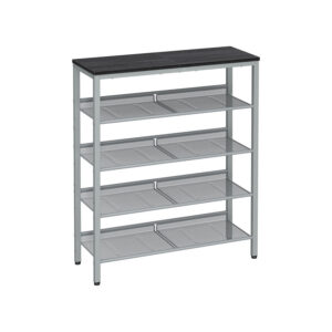 VASAGLE skohylla med 5 hyllplan i industriell stil
